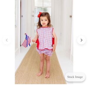 RARE TBBC Talbott Tie Side - Provincetown Plaid with Richmond Red 2T